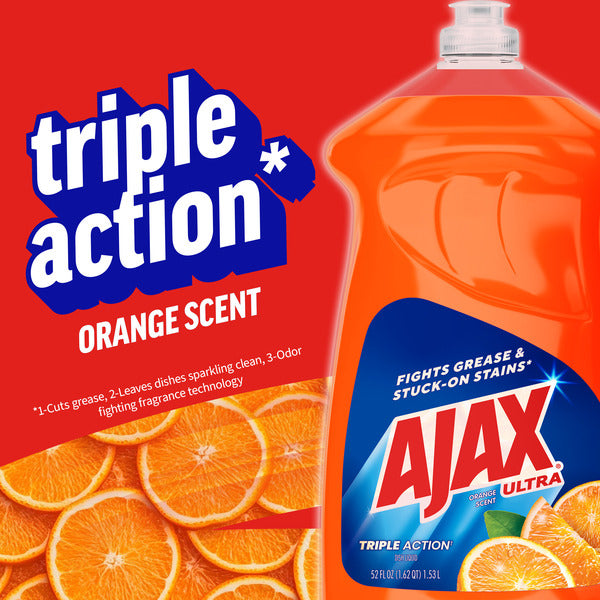 Ajax Triple Action Dish Liquid Real Citrus Extract