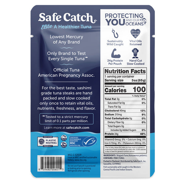 Safe Catch Elite Wild Tuna, Mercury-Tested