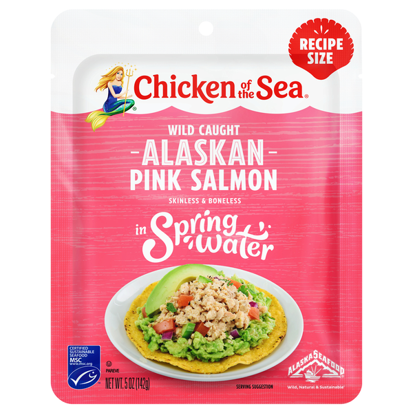 Chicken of the Sea Wild Caught Alaskan Pink Salmon in Spring Water Packet