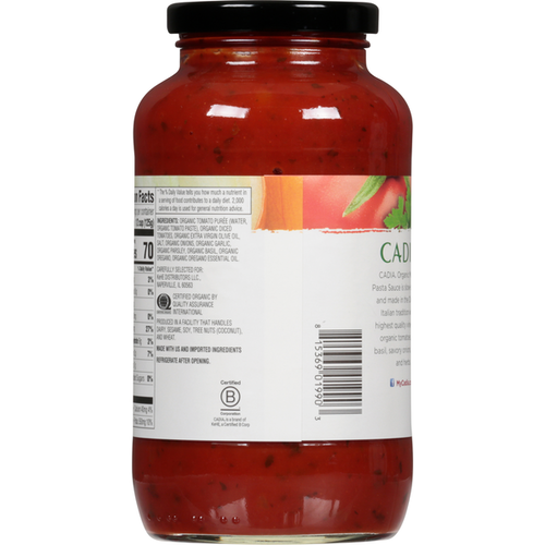 CADIA Pasta Sauce, Organic, Marinara