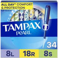 TAMPAX Pearl Tampons Multipack with Leak Guard Bra...
️
