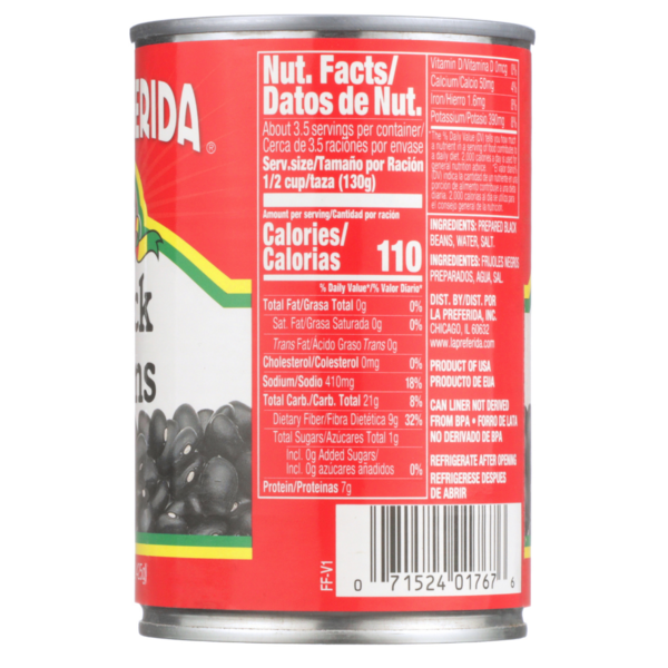 La Preferida Black Beans (Frijoles Negros)