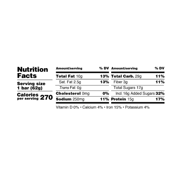 Kate's Real Food Peanut Butter Cup Protein Bar
