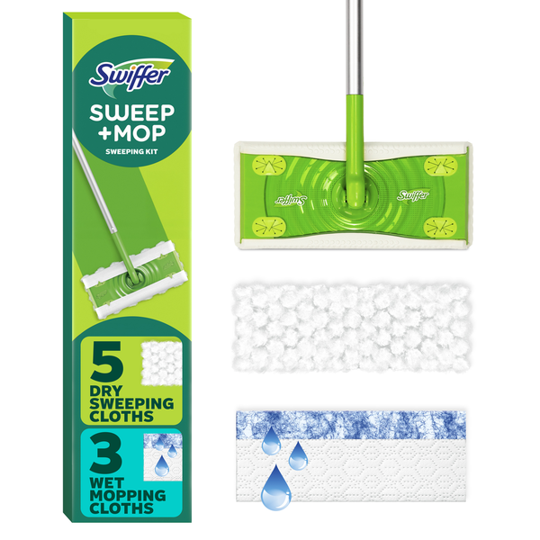 Swiffer Sweep and Mop, Dry + Wet Floor Kit