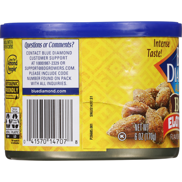 Blue Diamond Almonds, Bold, Elote Mexican-Style Street Corn Flavored