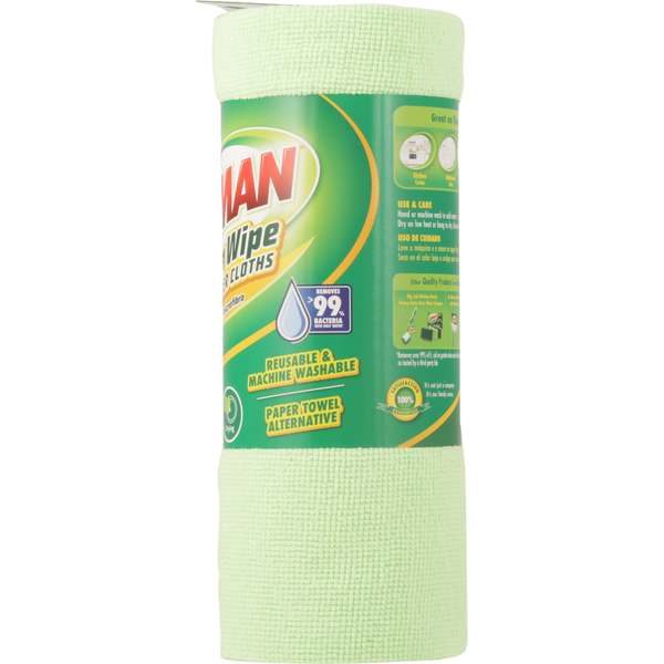 Libman Microfiber Cloths, Tear 'n Wipe