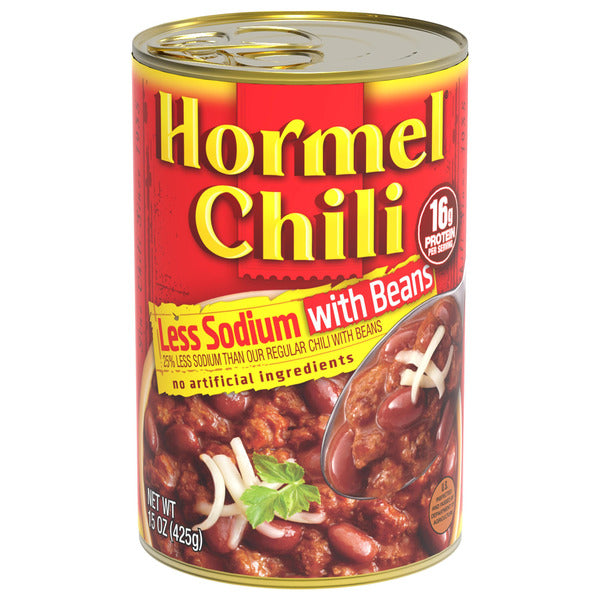 Hormel Less Sodium Chili with Beans
