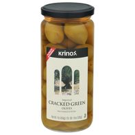 Krinos Olives, Cracked Green, Imported️