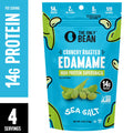 The Only Bean Crunchy Roasted Edamame Snacks (Sea Salt), Healthy High Protein