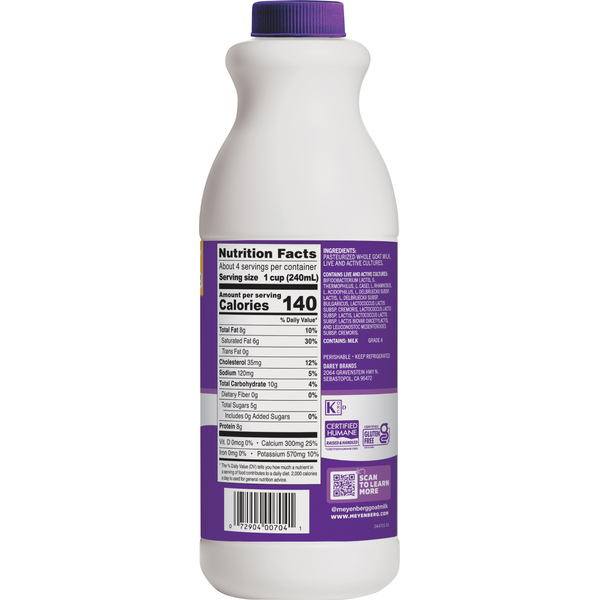 Meyenberg Goat Milk Kefir, Plain