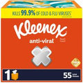 Kleenex Anti-Viral Facial Tissues Cube Box 3 Ply️