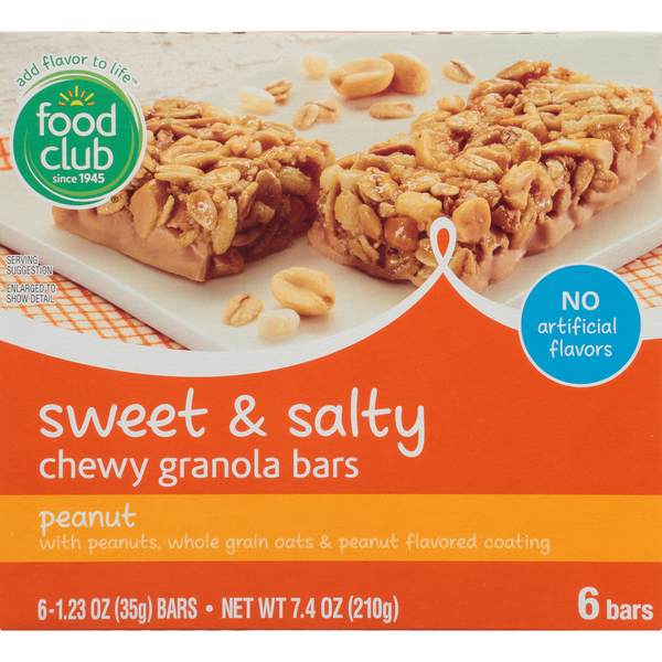 Food Club Sweet & Salty Peanut Chewy Granola Bars