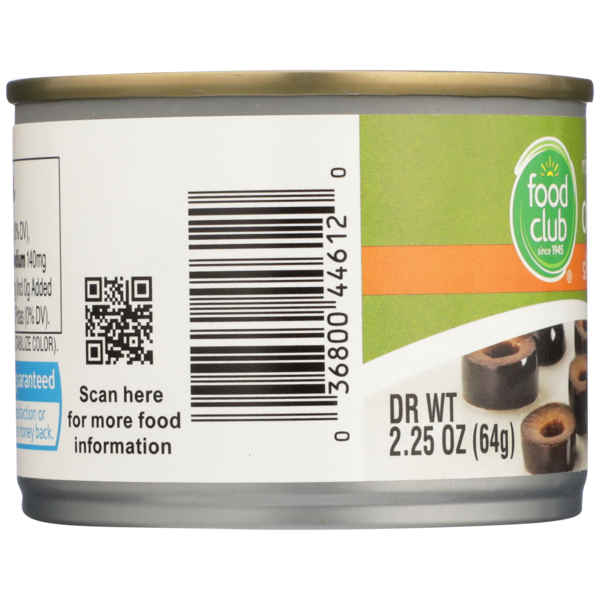 Food Club Sliced Ripe Olives Made With Sea Salt