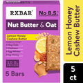 RXBAR Nut Butter and Oat Lemon Honey Cashew Butter Protein Bars, Protein Snacks, 5 Count