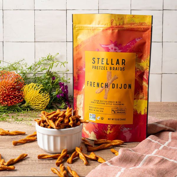 Stellar Snacks French Dijon, Pretzel Braids