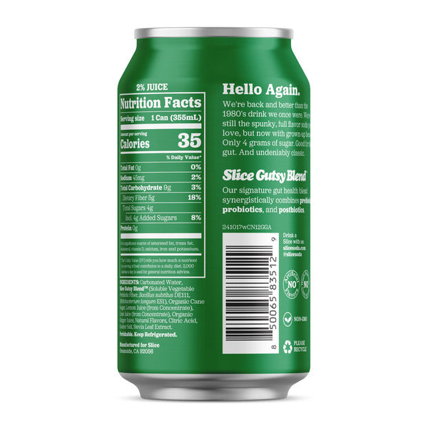 Slice Ginger Ale Healthy Soda