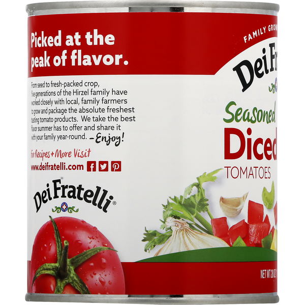 Dei Fratelli Tomatoes, Seasoned, Diced