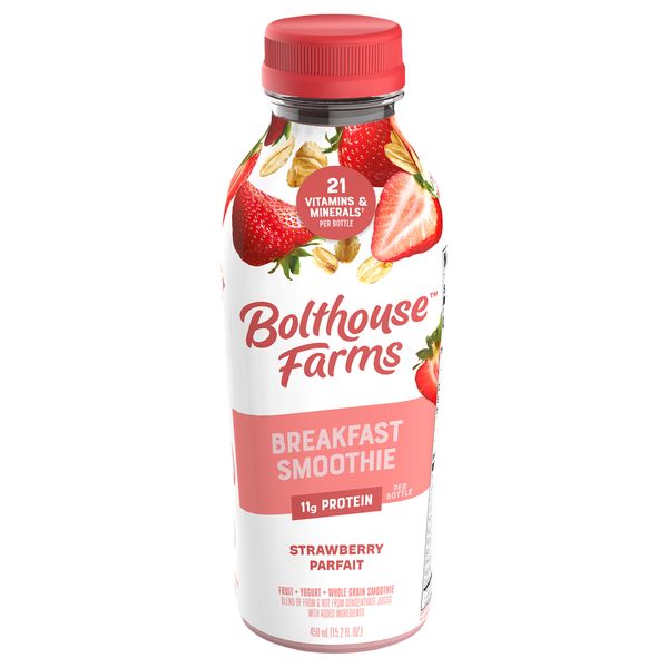Bolthouse Farms Smoothie, Breakfast, Strawberry Parfait