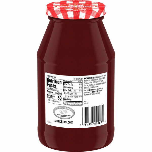 Smucker's Jam, Strawberry, Value Size