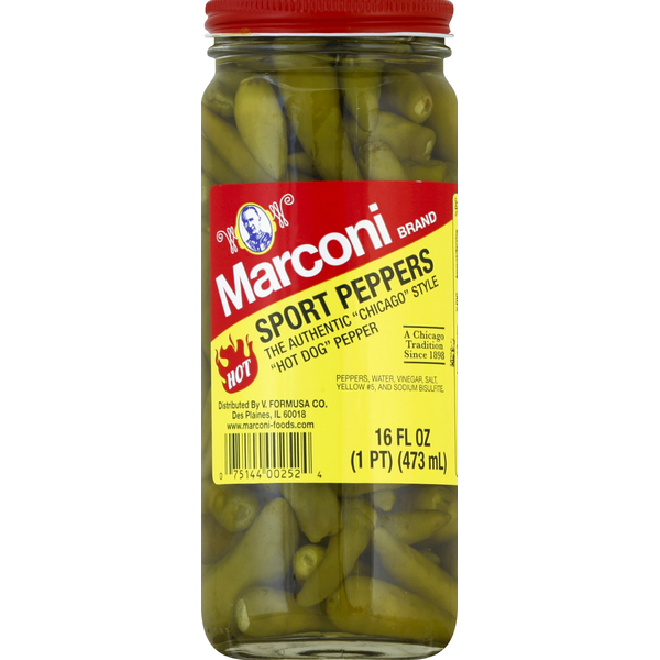 Marconi Brand Sport Peppers, Hot