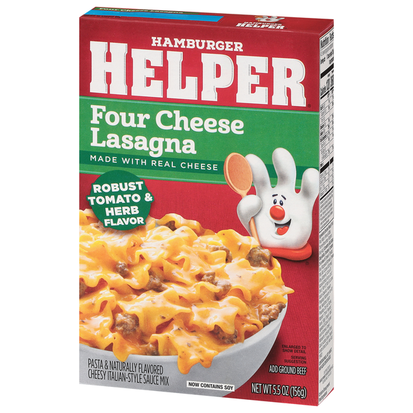 Hamburger Helper Four Cheese Lasagna, Robust Tomato & Herb Flavor