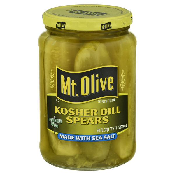 Mt. Olive Kosher Dill Pickle Spears made with Sea Salt