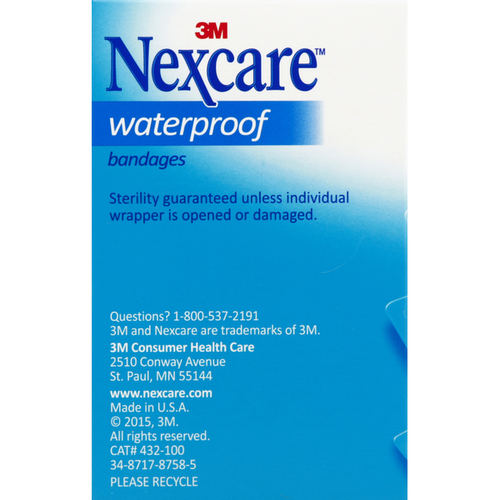 3M Nexcare Waterproof 100ct Assorted
