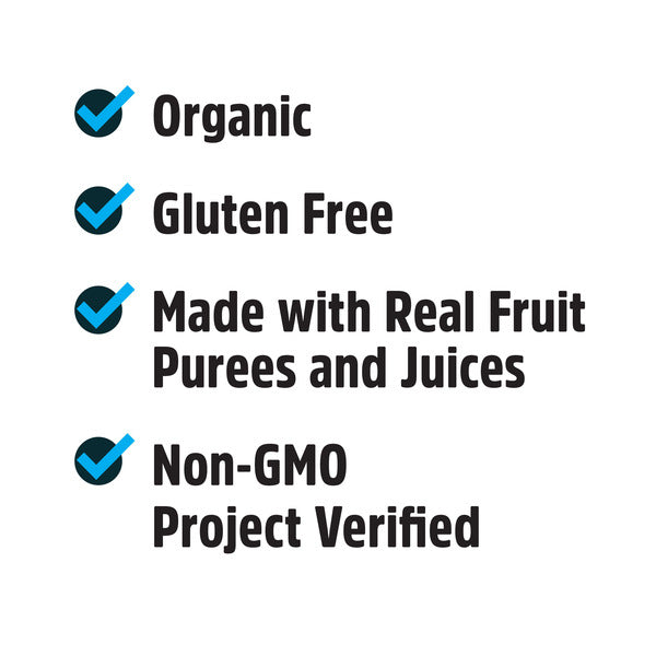 Pure Organic Blueberry Raspberry Twisted Fruit Bites, Kids Snacks, 8 Count