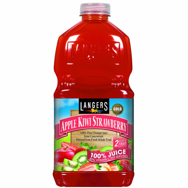 Langers 100%, Apple Kiwi Strawberry Juice