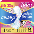Always Radiant Teen Pads Get Real Regular With Wings