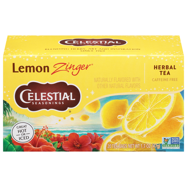 Celestial Seasonings Lemon Zinger Caffeine Free Herbal Tea