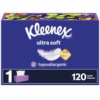 Kleenex Ultra Soft Facial Tissues Flat Box 3 Ply️