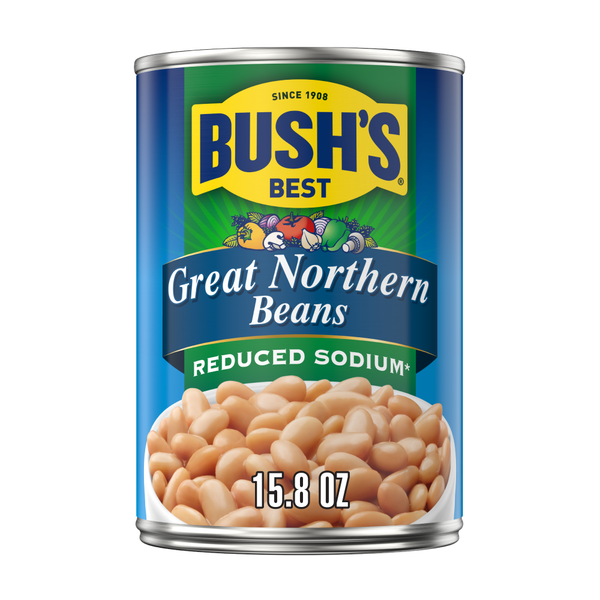 Bush's Best Reduced Sodium Great Northern Beans
