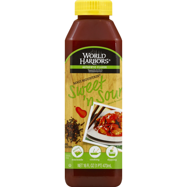 World Harbors Sauce & Marinade, Maui Mountain Sweet 'n Sour