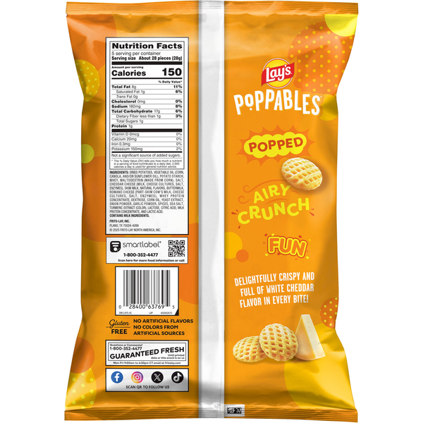Lay's White Cheddar Flavored Potato Chips