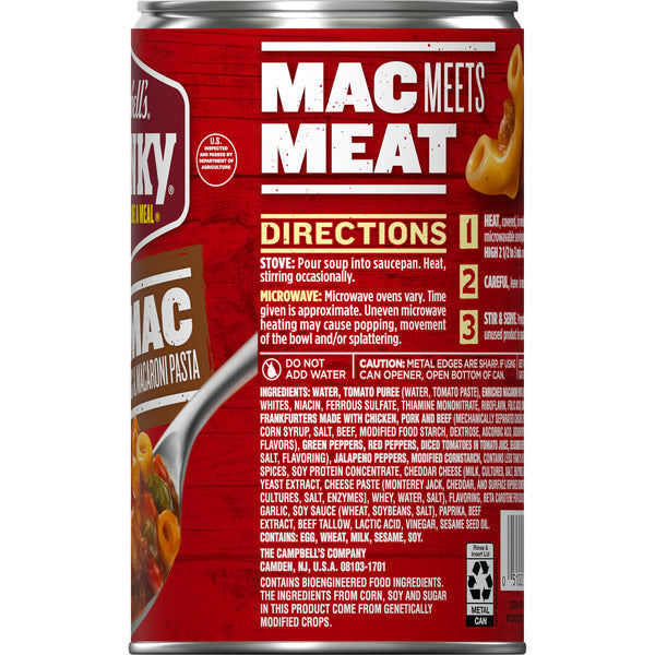 Campbell's Chili Dog Mac Soup