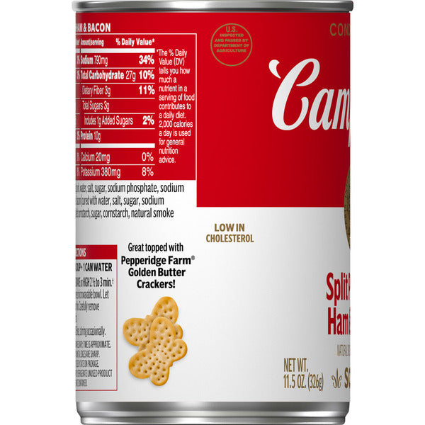 Campbell's Split Pea With Ham and Bacon Soup