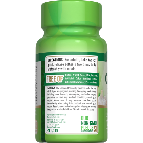 Nature's Truth Odorless Garlic 240 mg Softgels