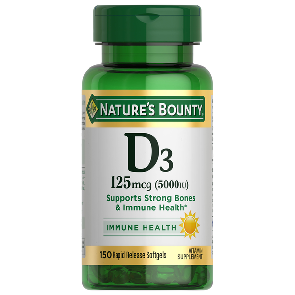 Nature's Bounty Vitamin D3 5000 Rapid Release Softgels