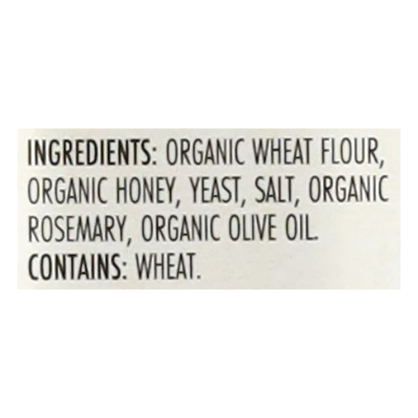 Firehook Rosemary Sea Salt Organic Artisan Baked Crackers