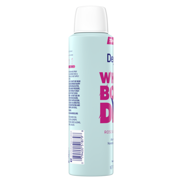 Degree Whole Body Deodorant Spray, Rose & Waterlily Scent,