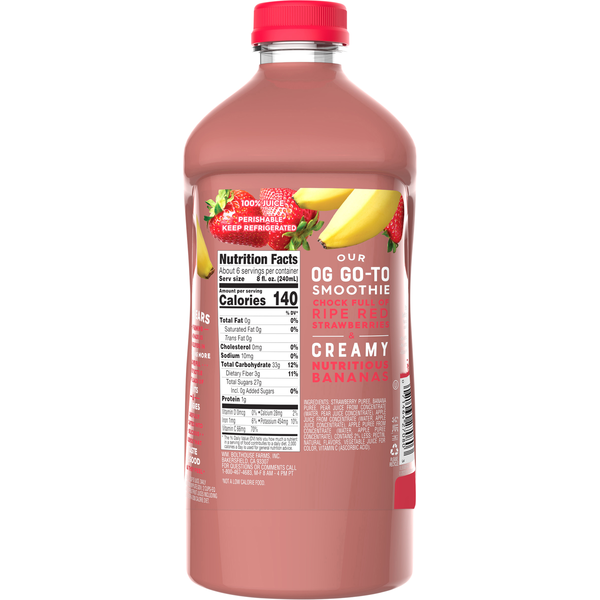 Bolthouse Farms 100% Fruit Juice Smoothie, Strawberry Banana