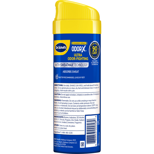 Dr. Scholl's Powder Spray, Ultra Odor-Fighting, All Day