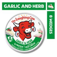 The Laughing Cow Garlic & Herb Spreadable Cheese W...
️