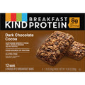 KIND Breakfast Gluten Free Dark Chocolate Cocoa Protein Snack Bars, 1.76 oz, 12 Count