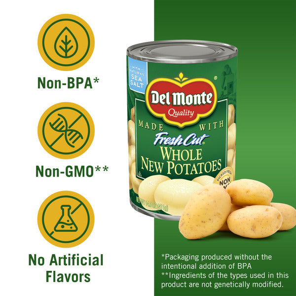 Del Monte FRESH CUT Whole New Canned Potatoes, Canned Vegetables