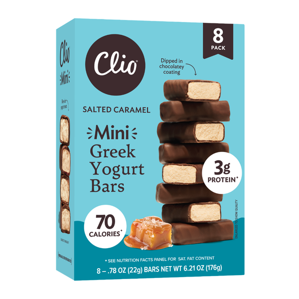 Clio Salted Caramel Greek Yogurt Mini Bars