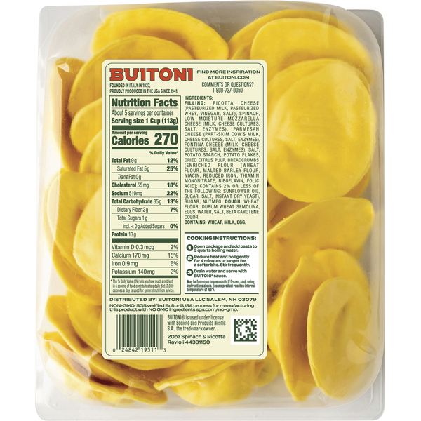 Buitoni Spinach & Ricotta Ravioli Family Size