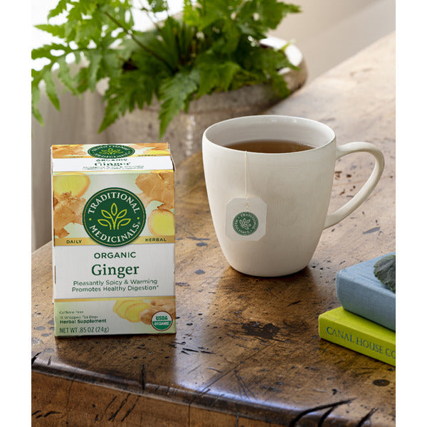 Traditional Medicinals Organic Ginger Caffeine Free Herbal Tea