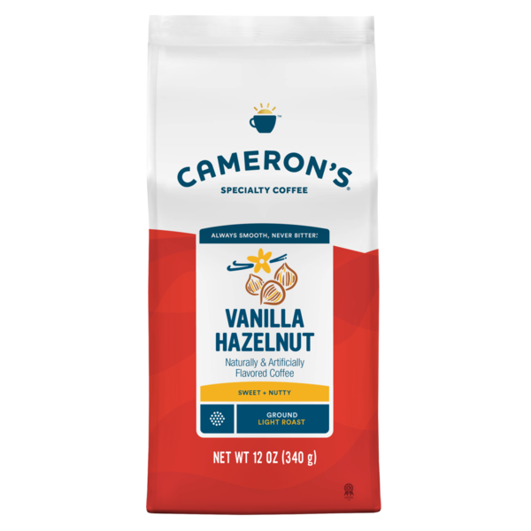 Cameron's Coffee Bag, Flavored, Vanilla Hazelnut Light Roast Ground Coffee
